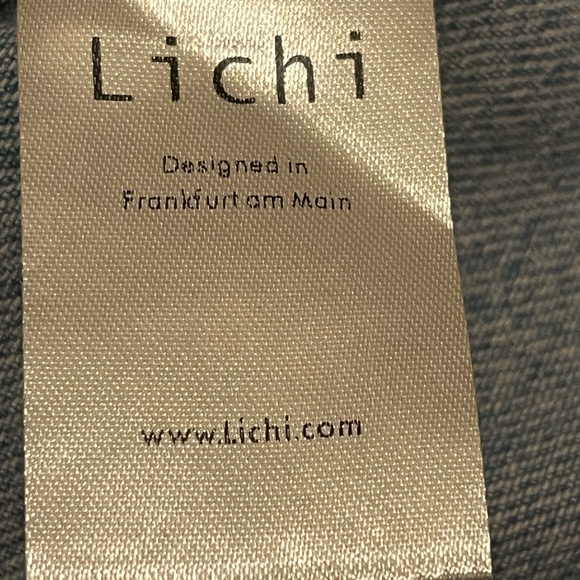 LICHI Germany Designer Denim Long Sleeve Belted Button Down Dress Pockets NEW XS - Picture 7 of 8